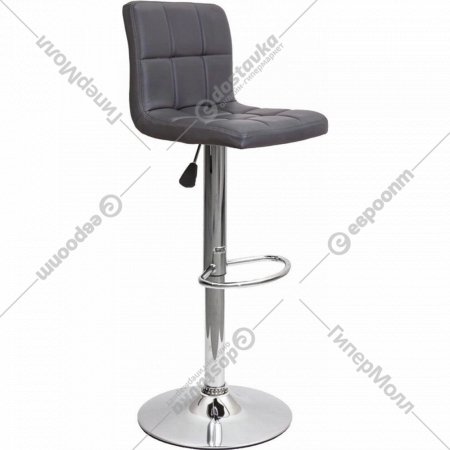 Барный стул «AksHome» Logos, экокожа, серый