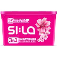 Капсулы для стирки SI:LA Pods, для всех видов тканей, 37 шт
