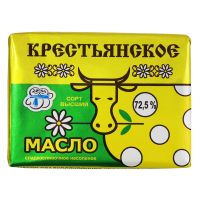 

Масло "КРЕСТЬЯНСКОЕ" фол 72.5% 180г