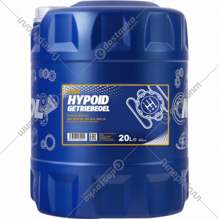 Трансмиссионное масло «Mannol» Hypoid 80W90 GL-4/GL-5 LS, MN8106-20, 20 л