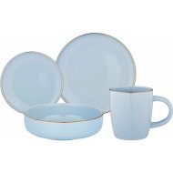 Набор столовой посуды «Bronco» Solo, 577-163, бледно-голубой, 16 шт