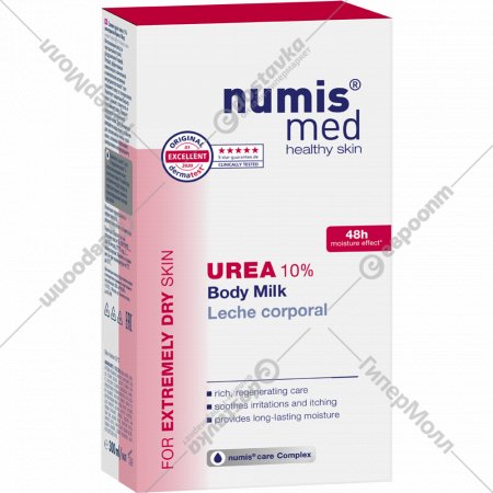 Молочко для тела «Numis Med» Urea, с 10% мочевиной, для очень сухой кожи, 40216020, 300 мл