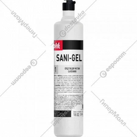 Средство чистящее для санузлов «Profit» Sani-Gel, 453-1, 1 л