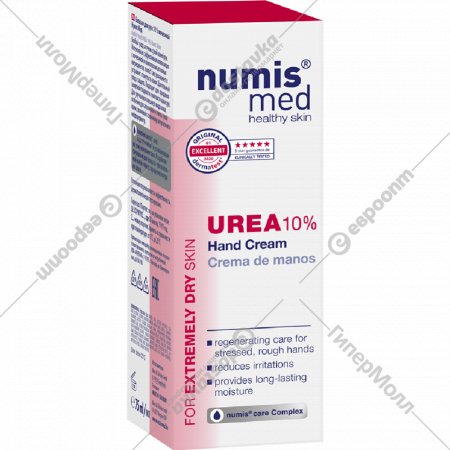 Крем для рук «Numis Med» Urea, с 10% мочевиной, для очень сухой кожи, 40216030, 75 мл
