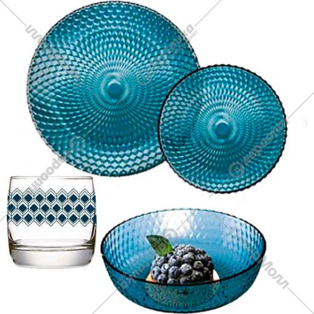Набор столовой посуды «Luminarc» Идиллия, Лондон Топаз, S3458, 16 предметов