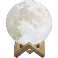 Ночник «Gauss» 3D Луна, NN001, белый
