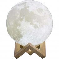 Ночник «Gauss» 3D Луна, NN002, с пультом, белый