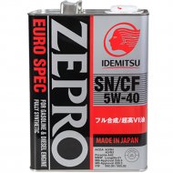 Масло моторное «Idemitsu» Zepro Euro Spec SN/СF, 5W-40, 1849041, 4 л