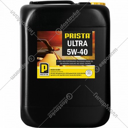 Масло моторное «Prista» Prista Ultra, 5W-40, P060265, 20 л