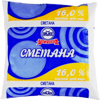 

Сметана 16% (пленка) 400гр
