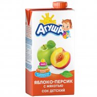 Сок детский «Агуша» яблоко/персик, 500 мл