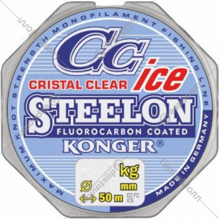 Леска рыболовная «Konger» Steelon Cristal Clear Fluorocarbon, 232150025, 150 м, 0.25 мм