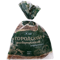 

Хлеб "ГОРОДСКОЙ"(диабет,уп,нар)350г
