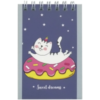 

Блокнот"КОТ."(А7,40лANU-7/40-14)кот син