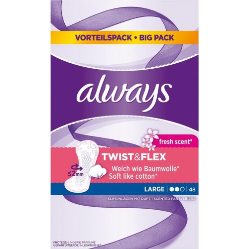 Прокладки ежедневные «Always» Twist & Flex, 48 шт