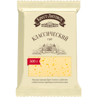 

Сыр п/тв"БРЕСТ-ЛИТОВСК КЛ"45%,500г(брус)