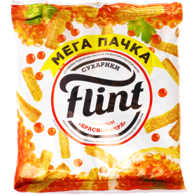 Су­ха­ри­ки пше­нич­но-ржаные «Flint» со вкусом крас­ной икры, 100 г