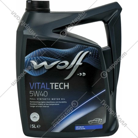 Масло моторное «Wolf» Vital Tech, 8311291, 5W-40, 5 л