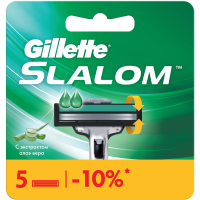 

Кассета д/бр."GILLETTE SLALOM" (5шт)