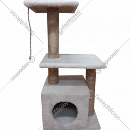 Комплекс для кошек «Bast» Ветерок, джут, бежевый, 83х40х31 см