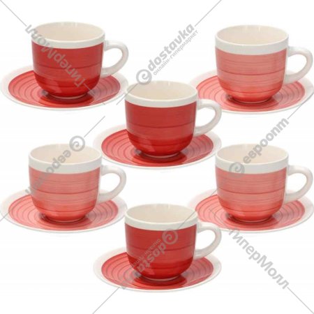 Набор для чая и кофе «Tognana» Louise Pompei, LO18502M149, 12 предметов