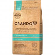 Корм для собак «Grandorf» 4 Meat&Rice Probiotic All Breeds, с пробиотиками, 12 кг