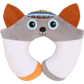 Подушка для путешествий «Biba Toys» Лесные друзья, Волчонок Кала, 829, 24х27 см