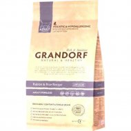 Корм для кошек «Grandorf» Rabbit&Rice Sterilised, низкозерновой, 2 кг