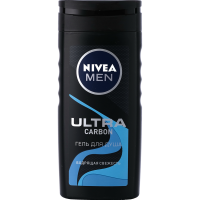 

Гель д/душа "NIVEA" (ULTRA CARBON) 250мл