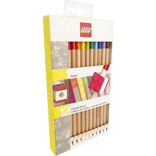 Конструктор «Lego» 12 цветных карандашей с фигуркой Brick Topper, 52064