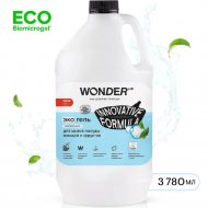 Экогель для мытья посуды, овощей и фруктов «Wonder LAB» нейтральный, WL3780DGL7N, 3.78 л