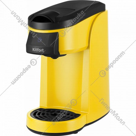 Кофеварка капсульная «Kitfort» КТ-7121-3, черно-желтый