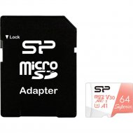 Карта памяти «Silicon-Power» Superior A1 microSDXC SP064GBSTXDV3V20SP 64GB