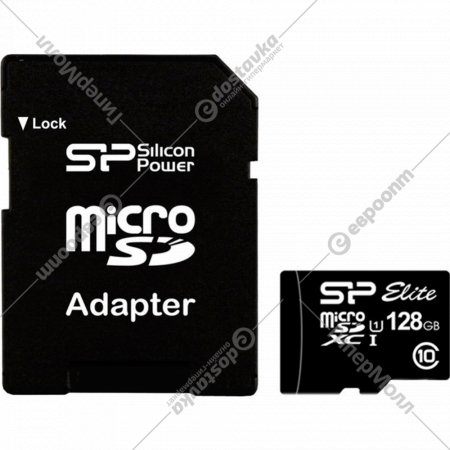 Карта памяти «Silicon-Power» microSDXC Elite UHS-1 (Class 10) 128GB