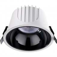 Светильник встраиваемый «Novotech» Knof, Spot NT21 207, 358703, корпус белый/рефлектор черный