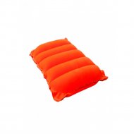 Подушка надувная «Intex» Bestway Flocked Air Travel Pillow, 67485, оранжевый, 38х24х9 см