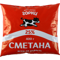 

Сметана 25% (пл) Горки 400г