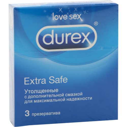 Презервативы «Durex» Extra Safe, утолщенные, 3 шт