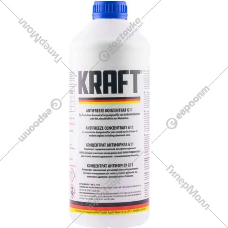 Антифриз «Kraft» G11 синий, 1.5 л