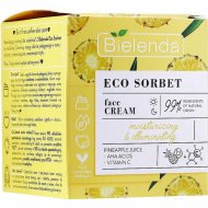Крем для лица «Bielenda» Eco Sorbet Pineapple, увлажняющий с эффектом осветления, 45272, 50 мл