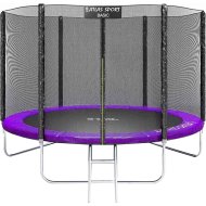 Батут «Atlas Sport» 10ft, Basic, 3 ноги, с внешней сеткой и лестницей, purple, 312 см