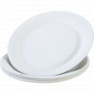 Тарелка бумажная, белая, 230 мм, 100 шт