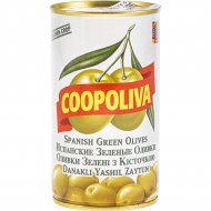 Оливки «Coopoliva» зеленые, с косточкой, 350 г