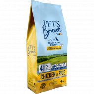 Корм для собак «Pet's Brunch» Adult Maxi Breeds, курица, 4 кг