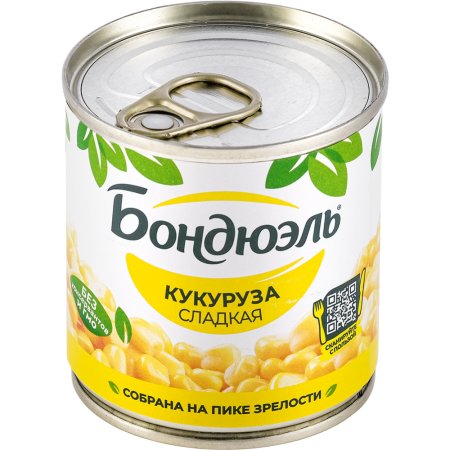 Кукуруза консервированная Bonduelle сладкая, 170 г