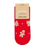 Носки мужские DiWaRi New Year, 21С-71СП, красный, размер 27-29