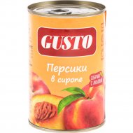 Персики консервированные «Gusto» стерилизованные, 425 г.