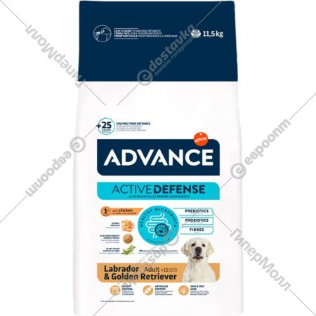 Корм для собак «Advance» Labrador & Golden Retriver, курица, 11.5 кг