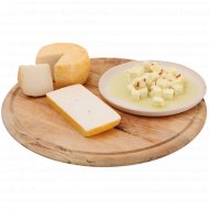 Сыр козий «КФХ Дак» Лизаветинский, 46%, 1 кг, фасовка 0.08 - 0.13 кг