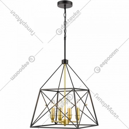 Подвесной светильник «Vele Luce» Clemente, VL4272P04, черный/золото